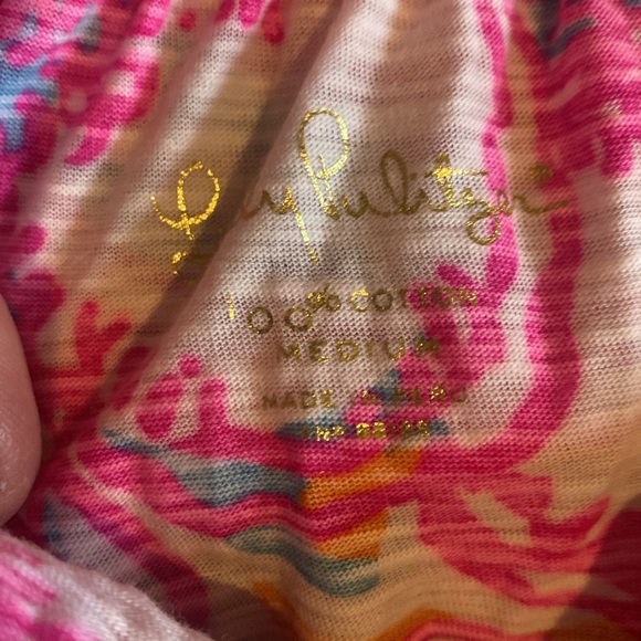 3 Lilly Pulitzer single ruffle tube tops (not cropped) bundle. All size medium - Picture 2 of 4